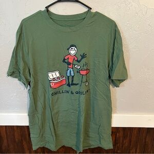 Life Is Good Green T-Shirt